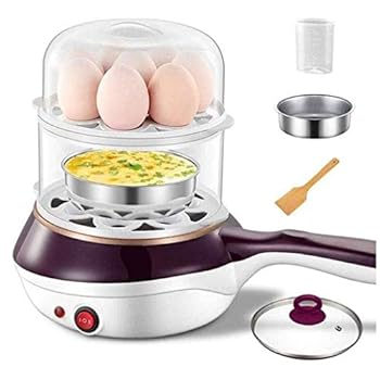【中古】【未使用】GDDZA デラックス迅速な卵炊飯器電気、煮、蒸し野菜、シーフード、餃子＆その他の機能オフオートシャット付き