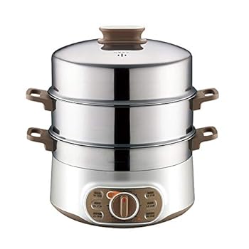 【中古】GDDZA 3層電気調理機自動マルチクッカーステンレス鋼インナースチーマー鍋炊飯器急速加熱