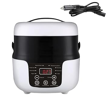 【中古】WXQ電気炊飯器、2L車用炊飯器、大型トラック用炊飯器、多機能車用炊飯器、ミニ炊飯器、自動運転ツアー、大型トラック、車 電気炊飯器 蒸し器 2～