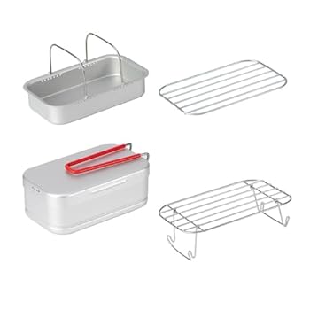 【中古】ポータブルスチーマーと炊飯器 ポータブルランチクッキングボックス 蒸し器と炊飯器 アウトドア愛好家向け