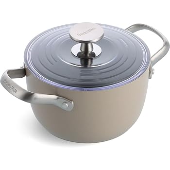 【中古】GreenPan 青米と禾穀類膳立て器 蓋付き添い人 2クオート