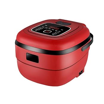 【中古】Jonoisax 2.5Lインテリジェント電気炊飯器-1?4人用ミニフードスチーマーヨーグルトマシンケーキメーカー24時間予約,赤