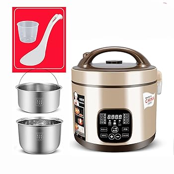 【中古】炊飯器（3 / 5L）身寄り用304ステンレス鋼鋼低糖多役立つこと炊飯器、2?7人用個別炊飯器（色：A、大きさ：3l）（A 5l）