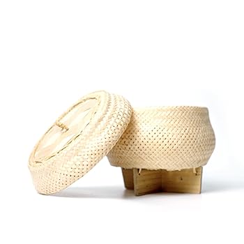 【中古】【未使用】CraftCurl 竹製ライススチーマー サービングバスケットコンテナ クリスマスギフト用 ハンドメイド キッチン装飾 象のデザイン 手織り タイタイラ｜AJIMURA-SHOP