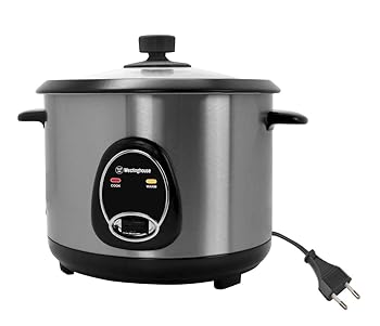 【中古】Westinghouse 220 Volts Rice Cooker 16 Cup, Non Stick Cooking Pot, Measuring Cup, Keep Warm Function-Stainless Steel-1000W (NOT FOR USE