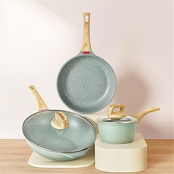 【中古】【未当て嵌める】焦げ付き押しとどめるミルクポットフライパンマイファンストーンフライパン突き動かす膳立て器屁っ放り暖房器膳立て鍋ミルクポットスープポットフライパン（色：A、サ