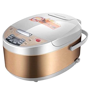 【中古】【未使用】炊飯器フードスチーマーデジタル5Lプログラム可能な低除去シュガーシチュースマートグレインマシンヘルスステンレス鋼インスタントスチームリン