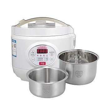 【中古】【未当て嵌める】低糖炊飯器（3L）身寄り用役立つこと炊飯器、304ステンレス鋼製内鍋、カテゴリー化炊飯器、1?3人用（色：A）（C）（C）