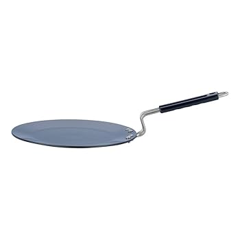 【中古】Aakrati 膳立て手道具 堅牢さアルマイト製作 IH相応う タワ、26.5糎 黒いこと