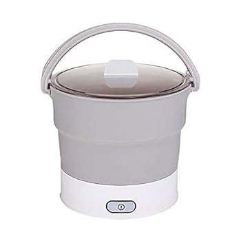 【中古】多機能ポータブル折りたたみ式旅行電気炊飯器フライパン用電気炊飯器シリコンミニ食品電気炊飯器調理や屋外旅行に適しています (グレー)
