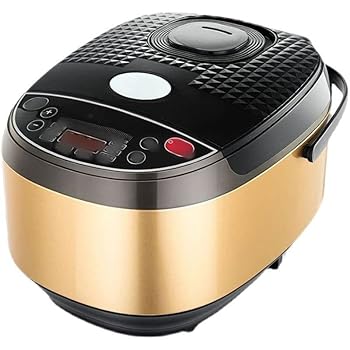【中古】【未使用】電気角型インテリジェント多機能炊飯器 ホーム多機能炊飯器-タッチパネル圧力鍋スマート調理器具 (ゴールデン,4L)|AJIMURA-SHOP