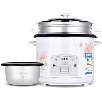 【中古】ライスクッカーとスチーマー、身寄り用ノンスティックライスクッカー、ウォーム役立つこと、（1.5 / 2/3/4 / 5L）、1?8人用（大きさ：4L-700W