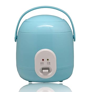 【中古】【未使用】FUfIzU ミニ炊飯器多機能ノンスティック炊飯器、3人までの保温機能、学生・大人家庭用,ブルー