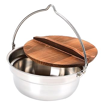 【中古】【未使用】WOONEKY キャンプ用調理器具セット スープ鍋 調理用鍋セット 吊り下げ式キャンプ用鍋|AJIMURA-SHOP
