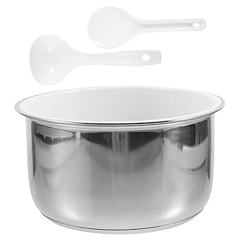 【中古】【未使用】Hoement 304ステンレススチール製炊飯器用内釜 厚手 ユニバーサル交換用アクセサリー 3l 1個 ノンスティック調理鍋 キッチン用品