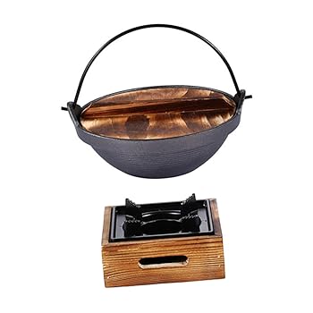 【中古】【未使用】TEHAUX すき焼き ほうろうフライパン セラミックツール ミニツール めんつゆ キャンプクッカーポット スープポット ノンスティック 調理器具 ス