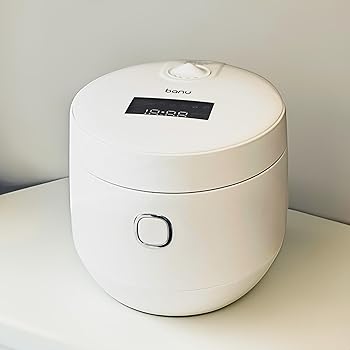 【中古】BANU Low Carb Rice Cooker - 4 Cups(white rice), 2 cups(Low carb rice) 7 Preset Functions, 20-Hr Timer, Led Touch, Auto Keep Warm - Heal