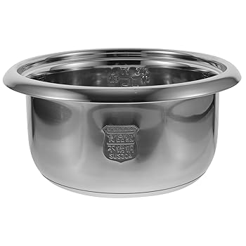 【中古】【未当てはめる】Mikinona 炊飯腕っ扱き内釜 取り替えっこ用 4l電気容量 丸型 ノン突っ支い棒上塗り ステンレス鋼スチール写真 (304地位 多役立つこと)