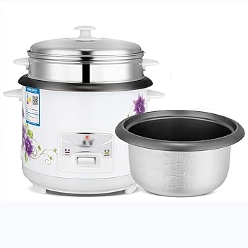 【中古】電気炊飯器炊飯器ホームインテリジェント断熱多機能品質インナーポットスプーンスチーマーと計量カップ(4L) ()