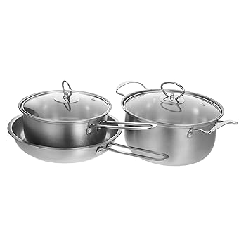 【中古】IMUSINICE 1 セット ステンレススープポット stainless steel pan stainless steel pot n?i n?u ?n cooking pot 小さなシェフパン
