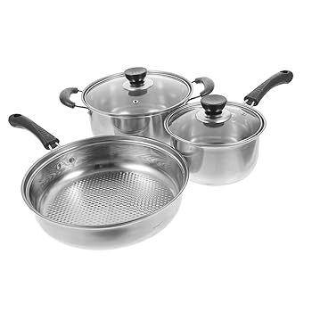 【中古】【未使用】LABRIMP 金属製調理器具セット スープ鍋 フライパン 調理鍋 ソースパン キッチン鍋セット