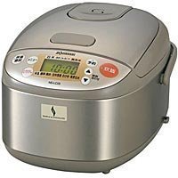 【中古】ZOJIRUSHI 3合炊きパソコン炊飯ジャーちょっと炊け NS-LC05-XJ ステンレス鋼赤銅色