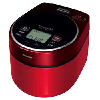 【中古】小ざかしい ヘルシオ(HEALSIO) ジャー炊飯器 31献立て表厚さ2粍鉄釜印字機 赤いこと系 KS-GX10A-R