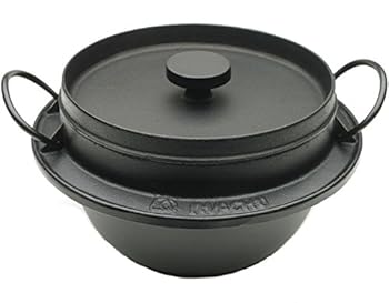 【中古】【未使用】Iwachu 410-720 Japanese Cast Iron Gohan Nabe Rice Cooker, Black by Iwachu