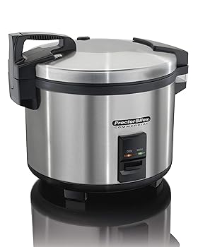 【中古】【未使用】Proctor Silex Commercial 37560R Rice Cooker/Warmer, 60 Cups Cooked Rice, Non-Stick Pot, Hinged Lid, Stainless Steel Housing