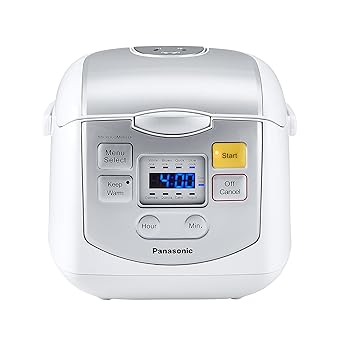 【中古】【未使用】Panasonic 4 Cup (Uncooked) Microcomputer Controlled Rice Cooker, White/Silver by Panasonic｜AJIMURA-SHOP