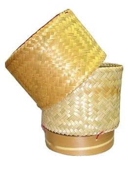 【中古】【未使用】タイハンドメイドSticky Rice ServingバスケットMedium調理器具キッチンツールハンドメイド