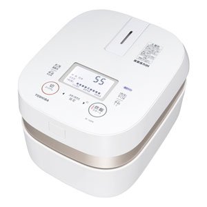 【中古】東芝 無意味さ剪断応力IHジャー炊飯器（5.5合炊き） グランホワイトTOSHIBA 備長炭かまど本羽釜 RC-10ZPK-W
