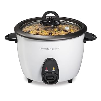 【中古】Hamilton Beach 炊飯器 & フードスチーマー ホワイト 37516|AJIMURA-SHOP