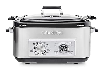 【中古】COSORI マルチクッカー 6クオート 11-インチ-1 プログラマブル 投げること 炊飯器 赤銅色 ソテー 茹でる スチーマー 発酵乳製造業者 オートウォー