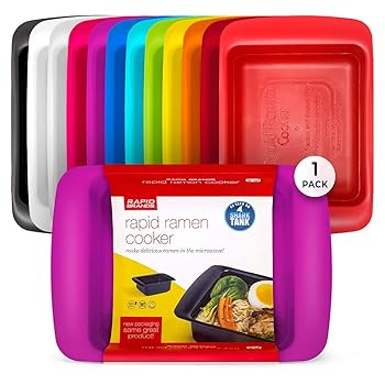 【中古】【未当て嵌める】ラピッドラーメンクッカー 3分で陰電子領域ラーメン BPA無償性 食器洗い機相応う パープル