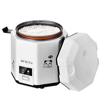 【中古】DCIGNA 1.2L Mini Rice Cooker, Electric Lunch Box, Travel Rice Cooker Small, Removable Non-stick Pot, Keep Warm Function, Suitable For 1