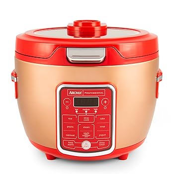 【中古】Professional ARC-1230R Cool Touch Glass Lid, Food Steamer, Slow Cooker, Multicooker with 11 Preset Functions, Steam Tray, Measuring Cup