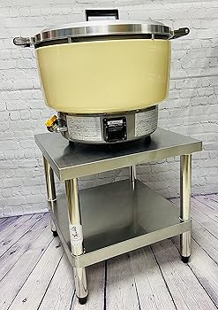 【中古】ステンレススチール製テーブル ガス炊飯器用 20インチ x 20インチ