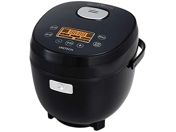 【中古】【未当て嵌める】ユニテク 糖質とり捨てる炊飯器 RB-65B 3流行り物うつり変わり 最大限度33100分率糖質とり捨てる 3.5合炊き 食事制限 含水炭素食事制限 パウダーコンパクト