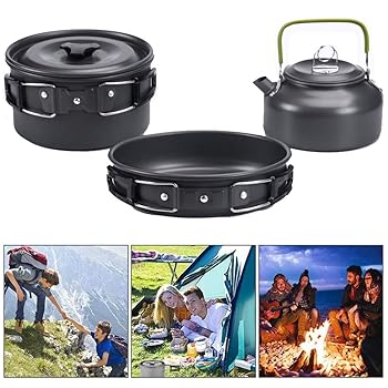 【中古】スリー天下太平の難民キャンプ炊飯器、ピクニックや山歩きに適した2?3人を閉じ込めるする物ごとができます室外炊飯器、携帯型折りたたみ難民キャンプ鍋炊
