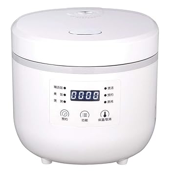 【中古】炊飯器ミニフードスチーマープログラマブルデジタル2L低除去シュガーマルチシチューインテリジェント穀物メーカー健康ステンレス鋼インスタント