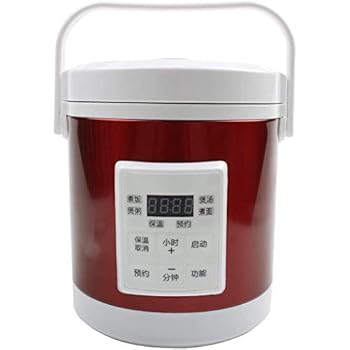 【中古】電気ミニ炊飯器1.6L 12V-24V車のトラック旅行携帯スープ鍋料理ポット12時間の予約,赤｜AJIMURA-SHOP 17,639円