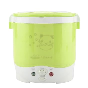 【中古】灯し火炊飯器170w 1l灯し火携帯型多役立つこと炊飯器身寄り用多役立つこと炊飯器炊飯器（緑）