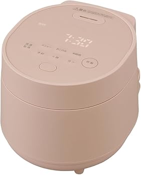 【中古】炊飯器 3合 一人暮らし 自動調理メニュー webレシピ付き 低温調理可能 50銘柄炊き分け ピーチピンク おしゃれ マイコン式