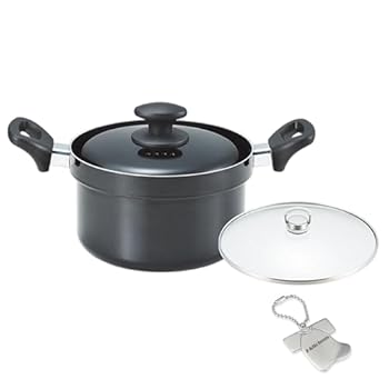【中古】J-kitchens ごはんがおいしく炊ける鍋 ５合炊き 屁っ放り IH相応う ふっ素脂製作 一風変わった カンキリくんT 付