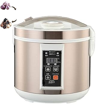 【中古】Firsttry 黒にんにく発酵器 6L大容量 多機能発酵機 炊飯器 発酵最大量1.5-2kg 独立した内部 タンクは均一に加熱 簡単 自家製/納豆/キムチ/甘酒/