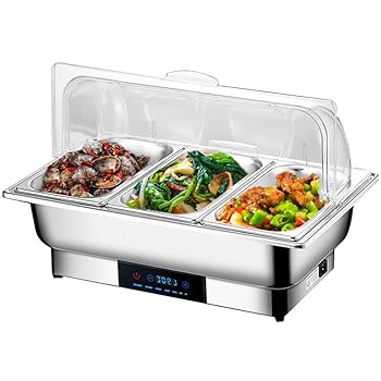【中古】バイキングサーヴァー バイキング暖房器 チェーフィングディッシュ 9L 御役目用明かりフードウォーマー 体温取り締まる 保温食用粉暖房器 バイキング 湯
