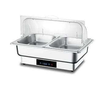 【中古】【未使用】ビュッフェサーバー ビュッフェ式コンロ 9L的大容量 ステンレス製のビュッフェ式コンロ ホテル/レストランの保温コンロ ビュッフェな 業務用 可|AJIMURA-SHOP