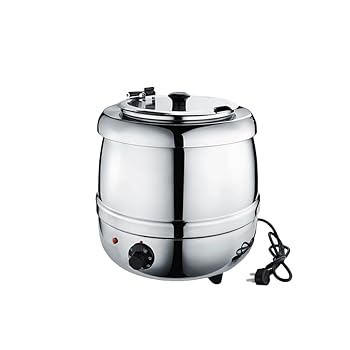 【中古】【未当て嵌める】10L 食料雑貨類スープポットヒーター、御役目用明かり吸いものポット、増粘原料品、体温合わせる能力のある 35-80 度、取りわける青写真、助けになるな吊り蓋、食べ物屋や大身寄りに