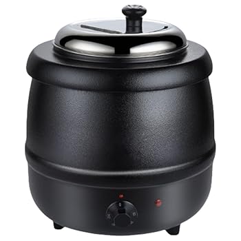 【中古】【未当て嵌める】Geyaziu 10L 御役目用鋳鉄外殻明かり吸いものポット、食料雑貨類スープポットヒーター、スープポットスープポット、社員食堂御厨子所備品体温合わせる付き添い人